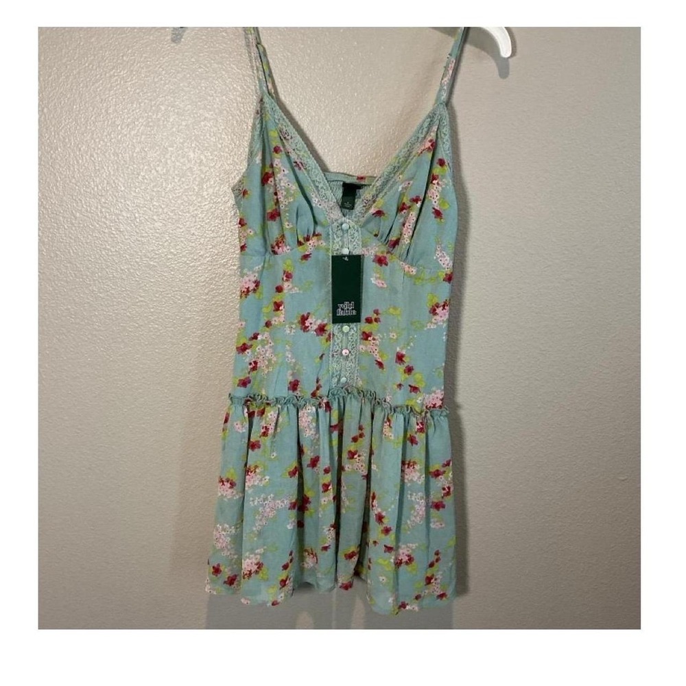 Wild Fable blue floral mini dress